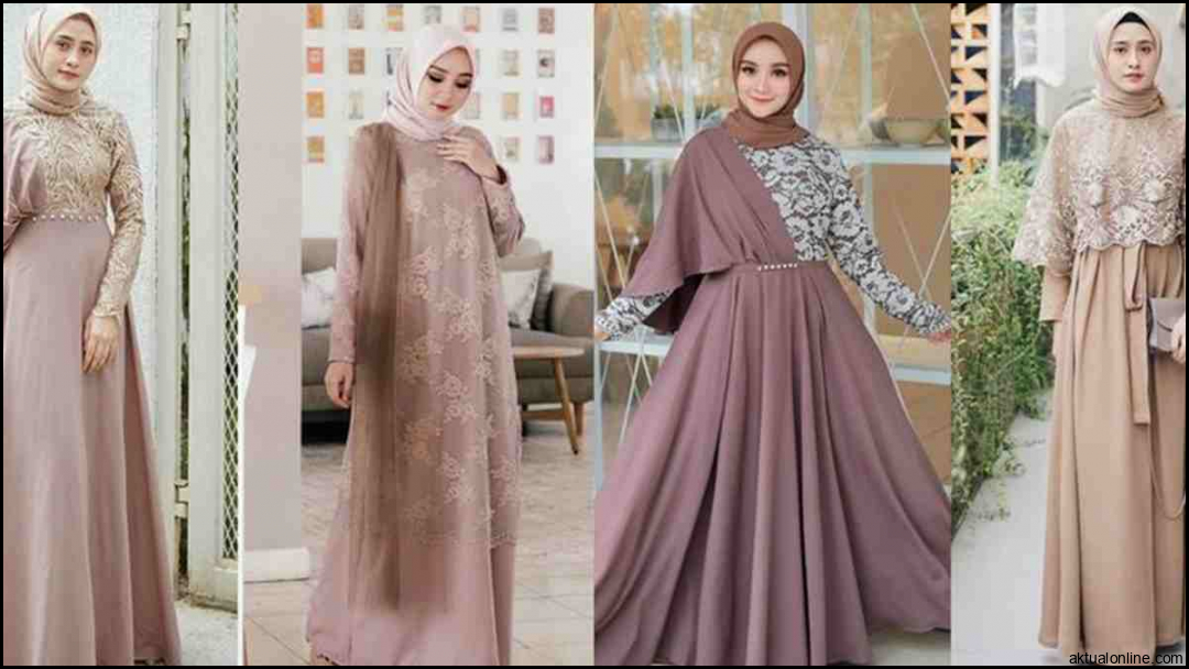 Gamis Warna Gold Cocok Dengan Jilbab Warna Apa